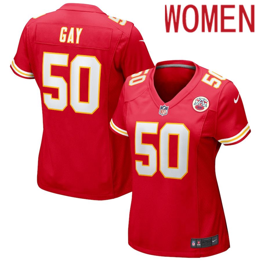 Women Kansas City Chiefs #50 Willie Gay Nike Red Game NFL Jersey
